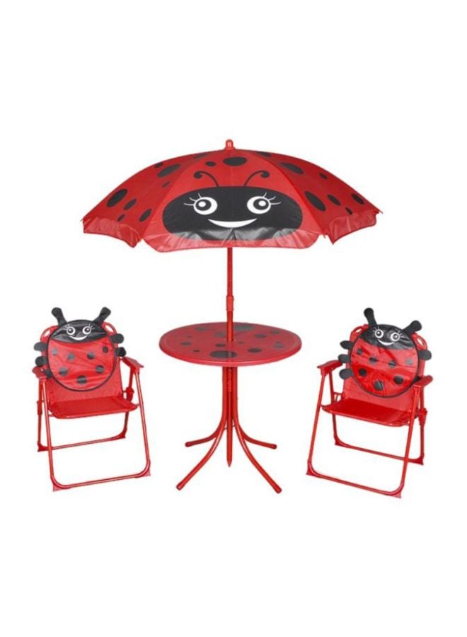 Chamdol 4-Piece Lady Bug Design Garden Set Red/Black