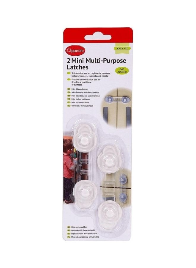 Clippasafe - 2-Piece Mini Multi-Purpose Latch Set - Image 1