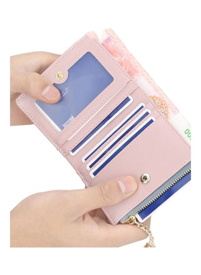 Women Wristlet Wallet With Zipper Pocket Grey  - Image 2