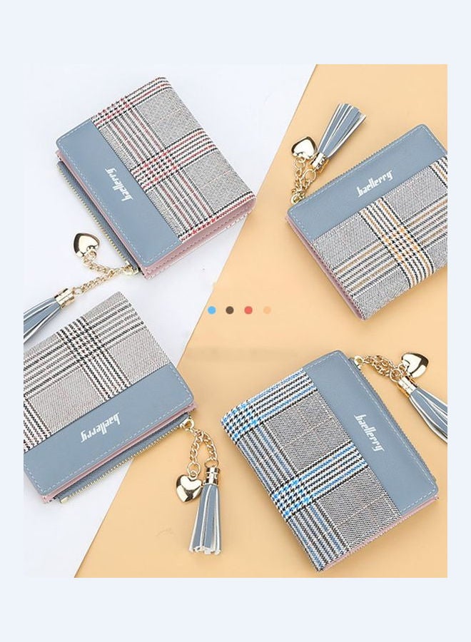 Women Wristlet Wallet With Zipper Pocket Grey  - Image 3
