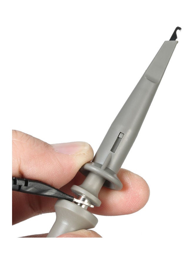 Generic - MCX Alligator Clip Test Probe For Mini DSO Nano Quard Digital Osciloscopio Black/Grey 22x1.8x14cm - Image 1
