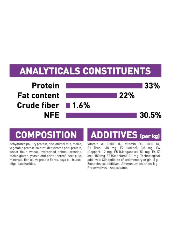 رويال كانين طعام جاف رجولار سينسيبل 33 للتغذية الصحية للقطط العادية الحساسة 2كيلوجرام - Image 3