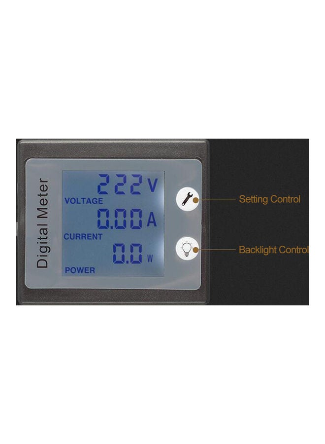Digital Display Panel Meter Black  - Image 2