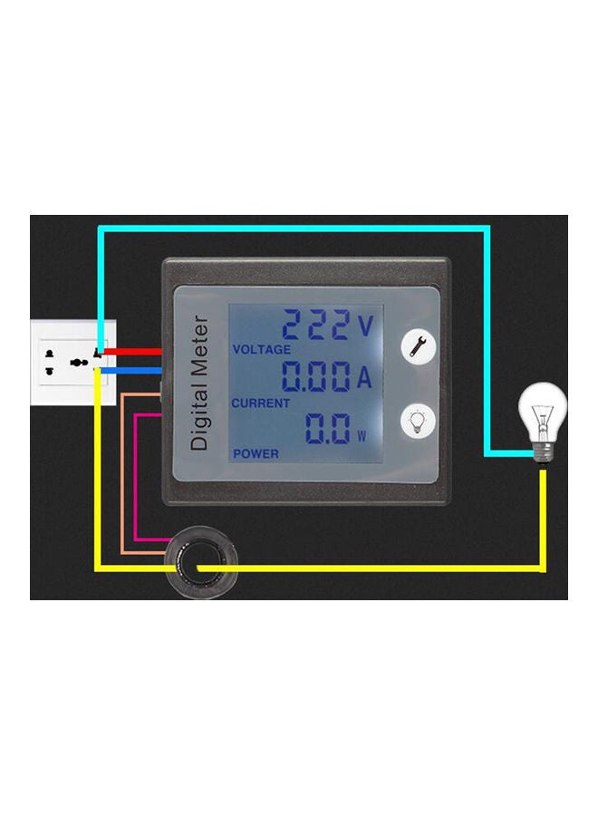 Digital Display Panel Meter Black  - Image 3