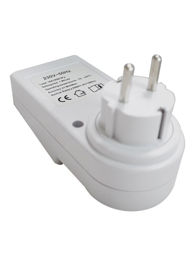 Timer Switch Socket White 14.5x6.5x9cm  - Image 5