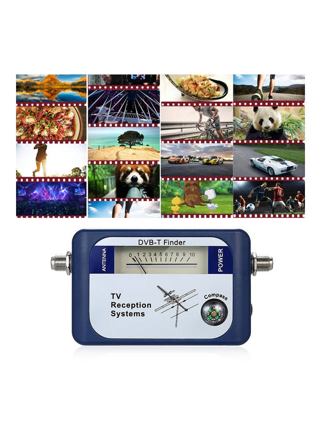 جهاز رقمي للبحث عن إشارة الأقمار الصناعية DVB-T أزرق داكن 18.6x4.3x14.1سم  - Image 2