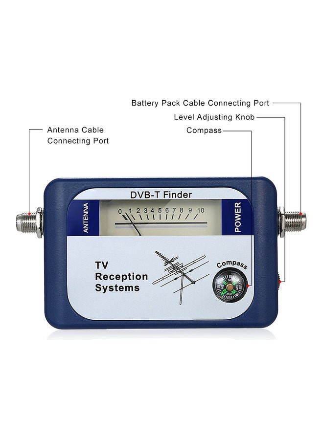جهاز رقمي للبحث عن إشارة الأقمار الصناعية DVB-T أزرق داكن 18.6x4.3x14.1سم  - Image 3
