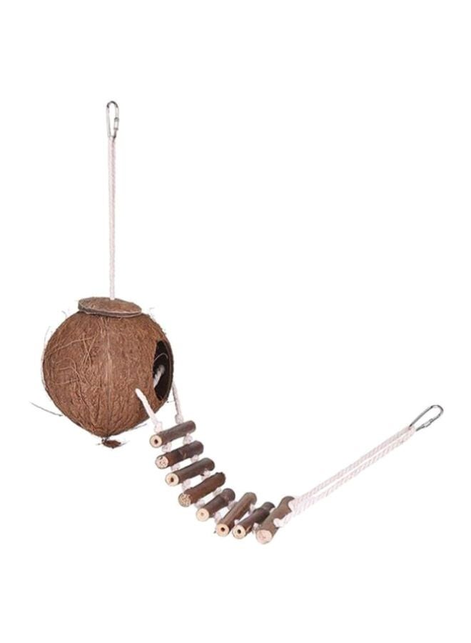 Naturals Coco Hideaway With Ladder Bird Toy Multicolour