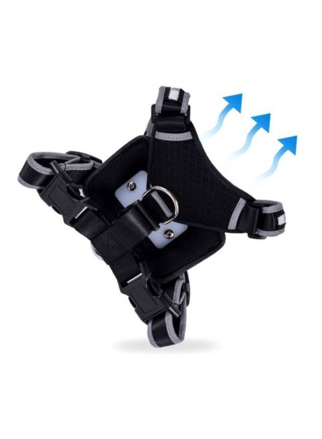 بيوينتي بدلة صدر خلفية للحيوانات الأليفة مع فستان للسهرة أسود/ أبيض S - Image 2