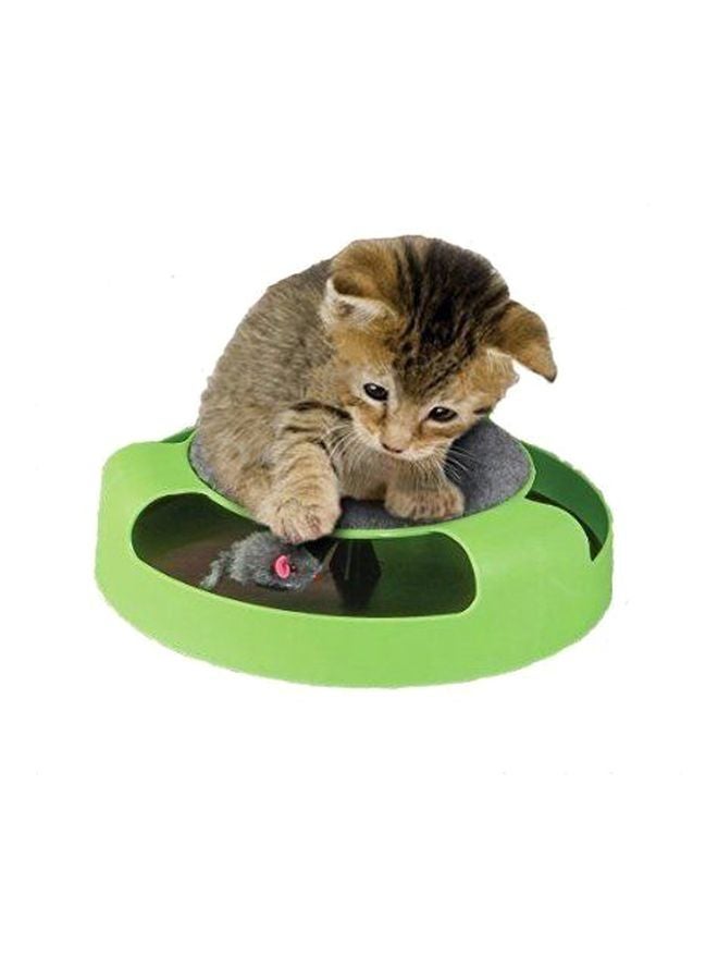 Beauenty Cat Kitten Catch The Mouse Moving Play Toy Green/Grey - Image 3