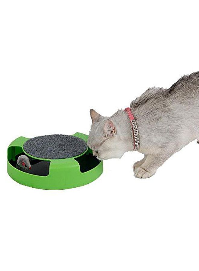 Beauenty Cat Kitten Catch The Mouse Moving Play Toy Green/Grey - Image 4