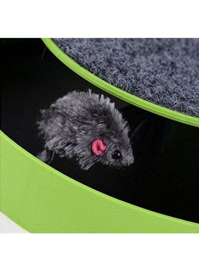 Beauenty Cat Kitten Catch The Mouse Moving Play Toy Green/Grey - Image 5