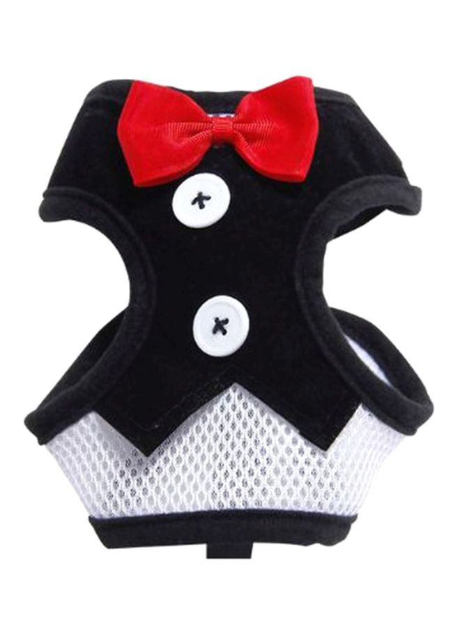 Beauenty Evening Dress Vest With Leash Black/White/Red S  - Image 1