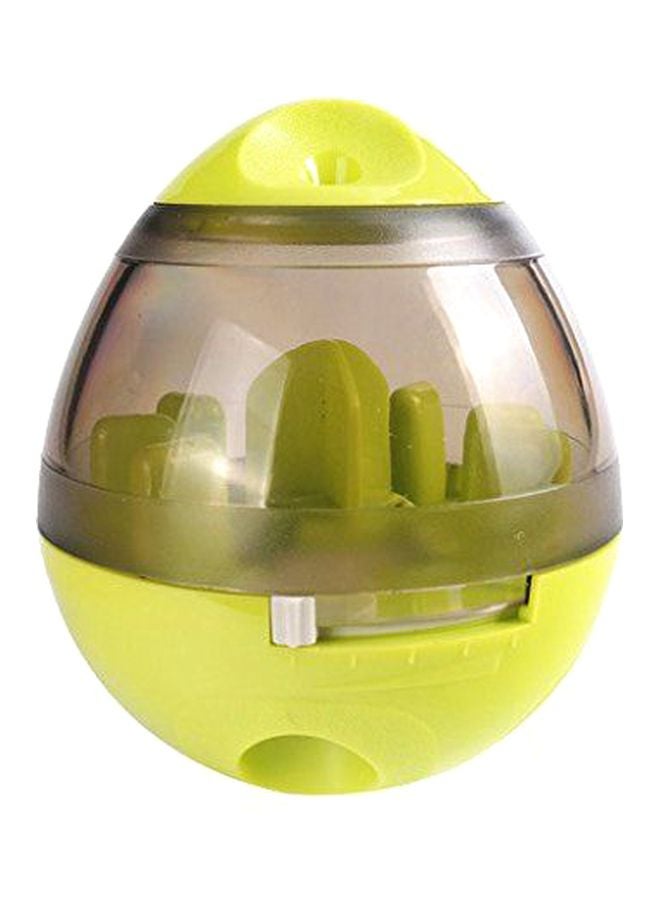 Beauenty Food Dispenser Tumbler Treat Dispensing Toy Green/Clear 4.6x3.9inch - Image 1
