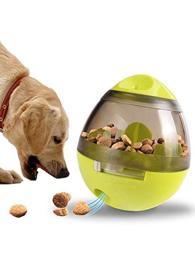 Beauenty Food Dispenser Tumbler Treat Dispensing Toy Green/Clear 4.6x3.9inch - Image 2