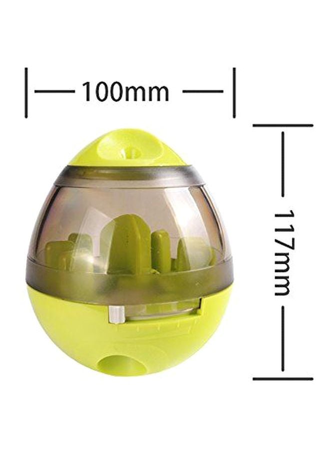 Beauenty Food Dispenser Tumbler Treat Dispensing Toy Green/Clear 4.6x3.9inch - Image 4