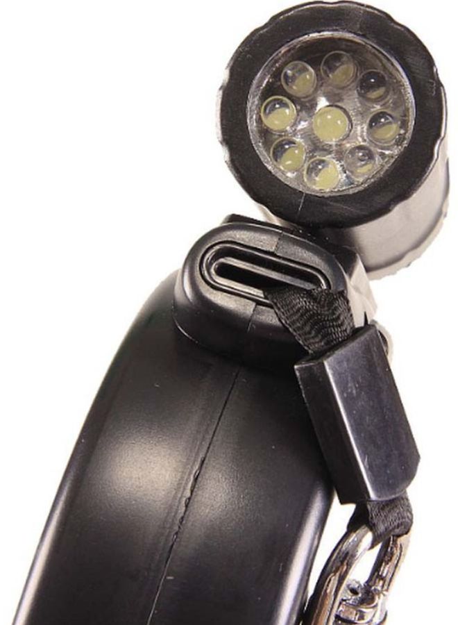 بيوينتي حبل بجهاز سحب أوتوماتيكي تليسكوبي مع ضوء LED أسود 405سم - Image 3