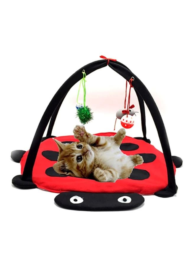 بيوينتي بساط متحرك لألعاب الأنشطة للقطط أحمر/أسود/أبيض - Image 3