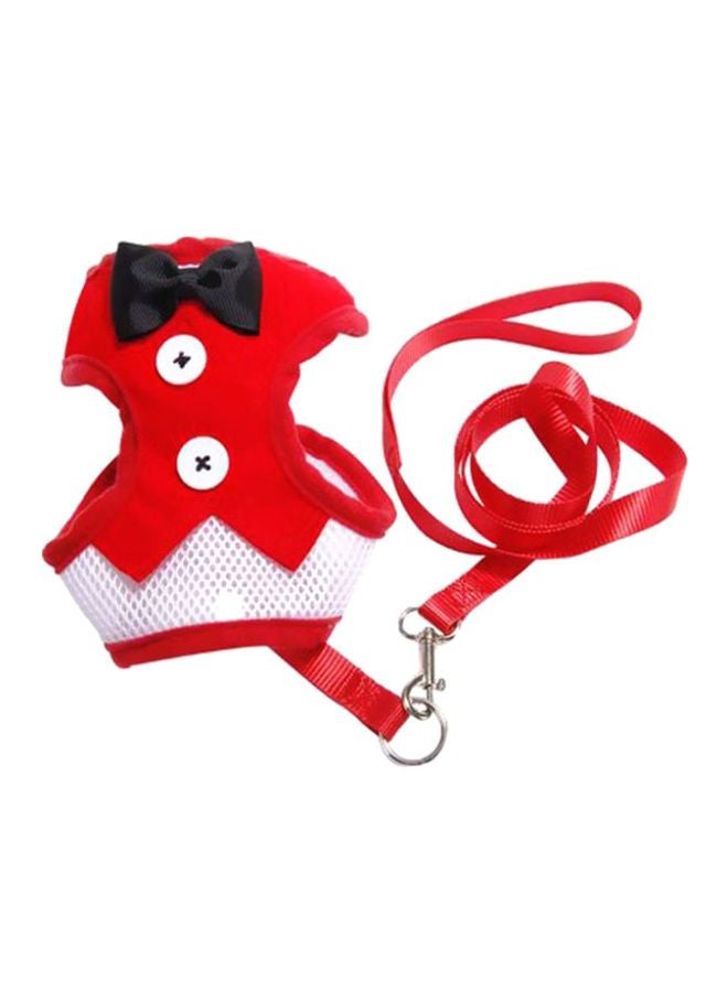 Beauenty Vest With Leash Red/White S - Image 1