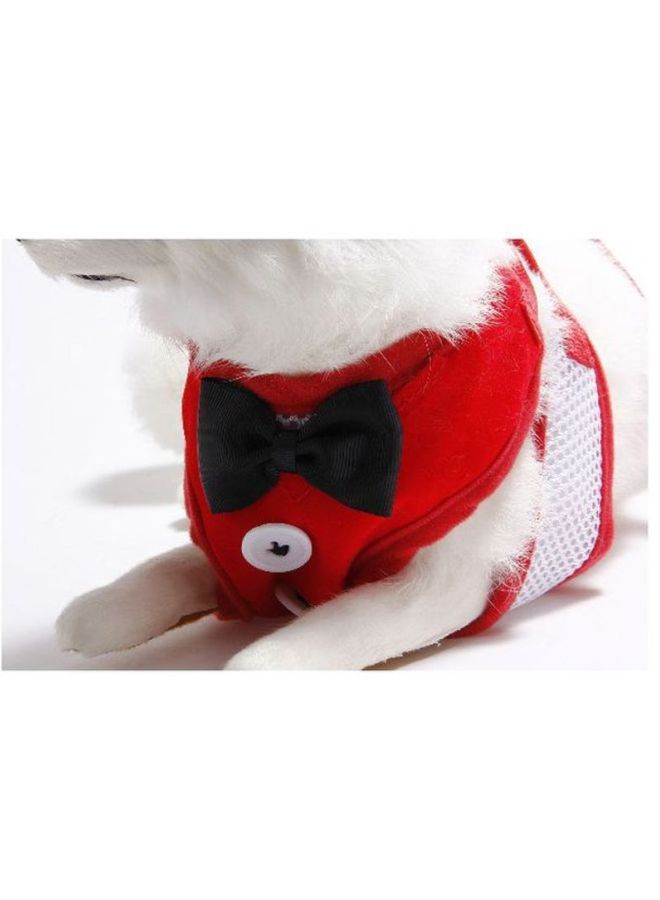 Beauenty Vest With Leash Red/White S - Image 2