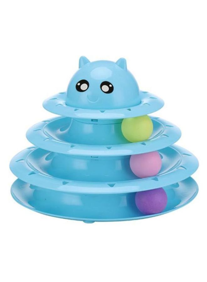 Beauenty Three-Tier Turntable Track Tower Blue/Purple/Green 24.5x19.5cm