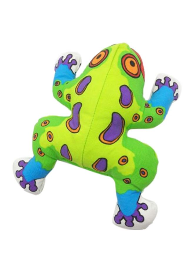 بيوينتي لعبة تفاعلية وممتعة بتصميم ضفدع من قماش الكانفاش والقطن مناسبة للجراء أخضر/أرجواني/أزرق