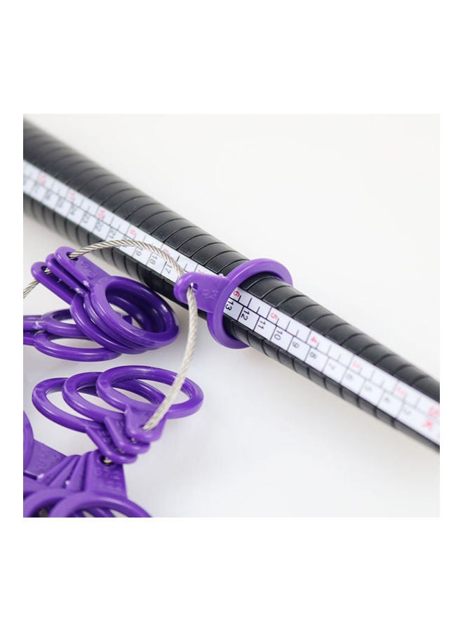 2-Piece Ring Measuring Tool Kit Black/Purple  - Image 3