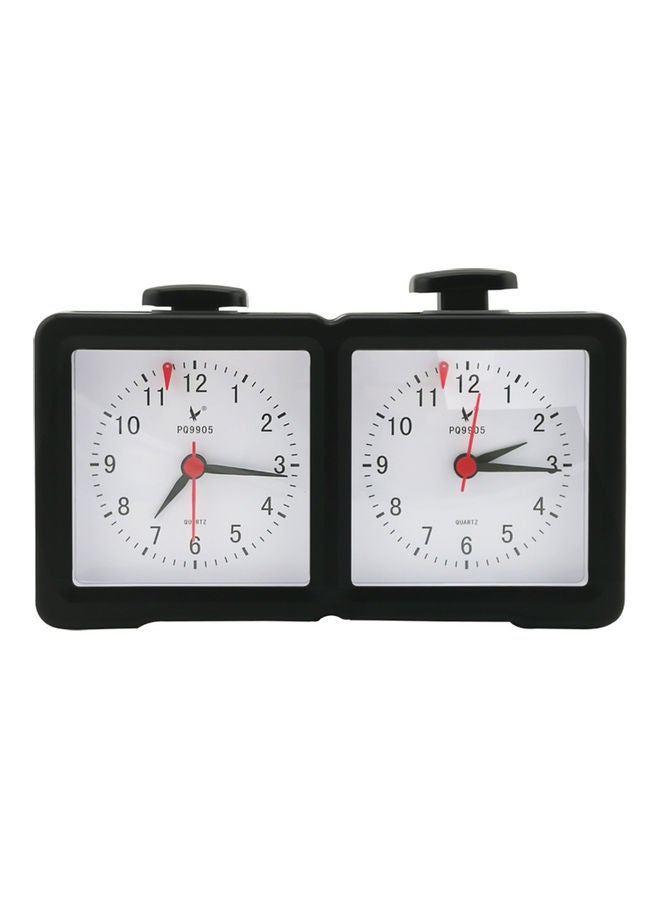 Electronic Quartz Chess Clock Timer Black/White 21.8x5.4x12.6cm  - Image 1