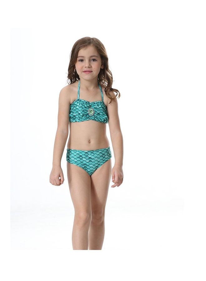 Children's Mermaid Tail Swimsuit Blue - Image 1
