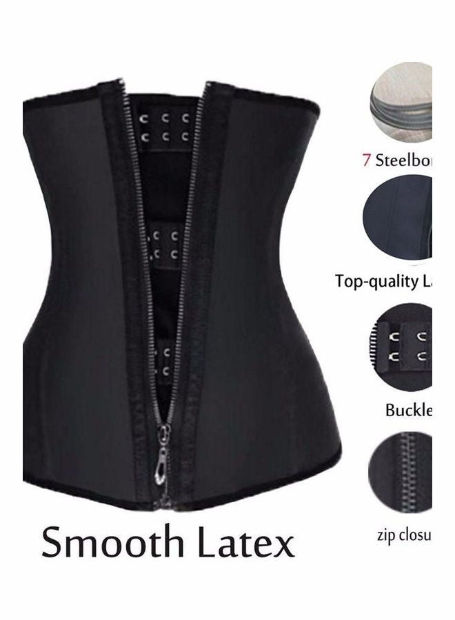 Body Shaper Breathable Corsets Top Slimming Belt Black  - Image 4