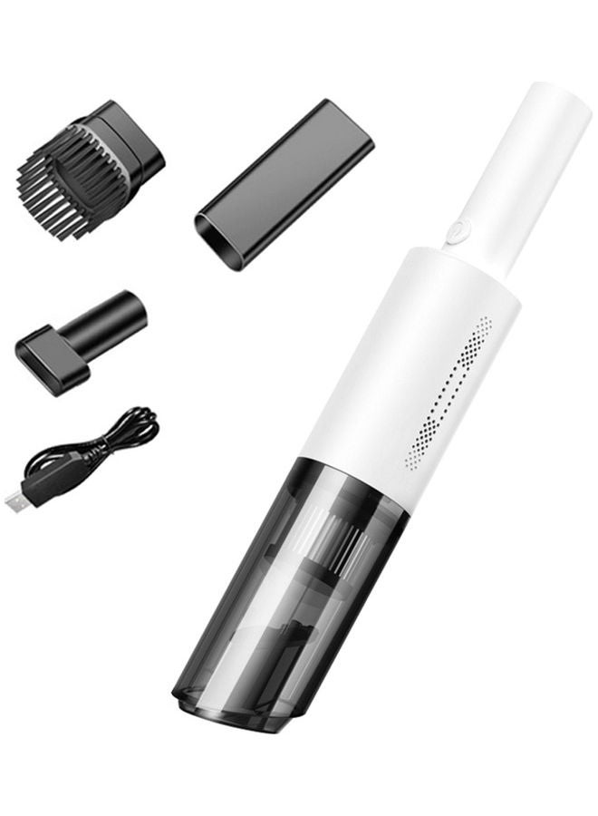 مكنسة كهربائية محمولة للسيارة 120 W 78W-1 أبيض/ أسود - Image 1
