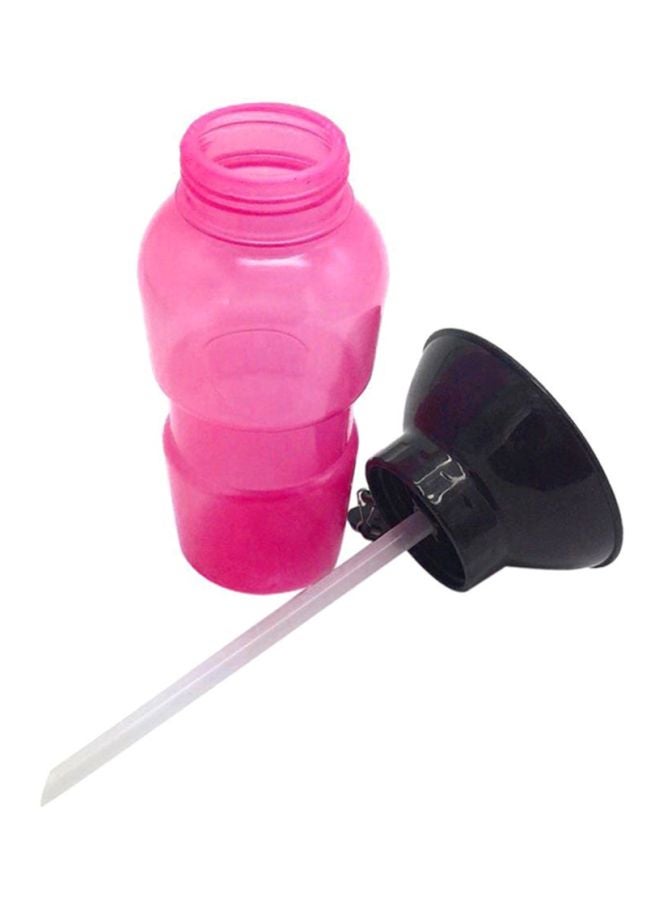 OUTAD Portable Pet Drinking Cup Pink/Black 10.7x21.5x10.7cm - Image 1