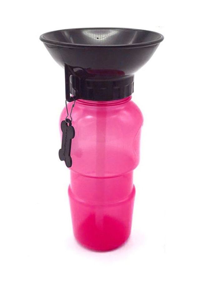 OUTAD Portable Pet Drinking Cup Pink/Black 10.7x21.5x10.7cm - Image 4