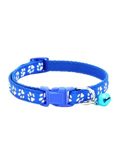 Bluelans Paw Printed Pet Collar Blue 