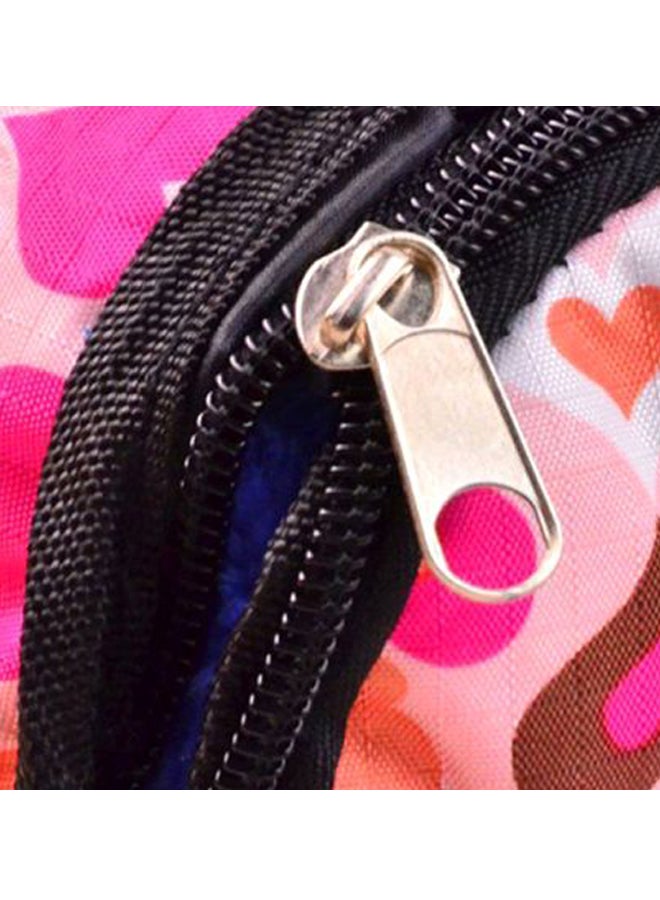 OUTAD Heart Printed Pet Backpack With Leash Pink/Blue/Brown Syard  - Image 5