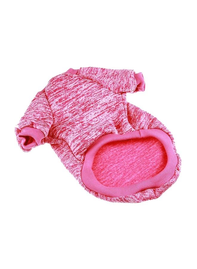 OUTAD Cotton Winter Sweater With Hoodie Pink Myard - Image 2