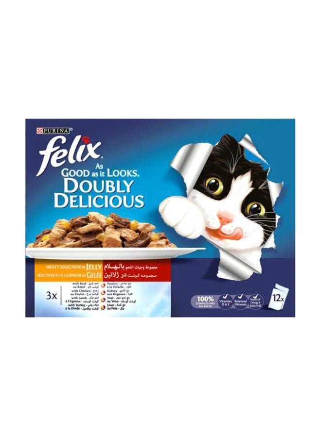PURINA - Delicious Meaty Selection Wet Food Pack Of 12 100grams - Image 1