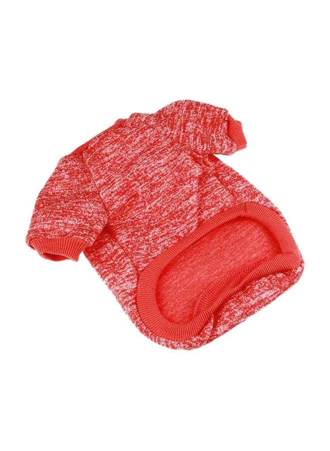 OUTAD Tie And Die Printed Sweater For Dog Red/White Lyard - Image 2