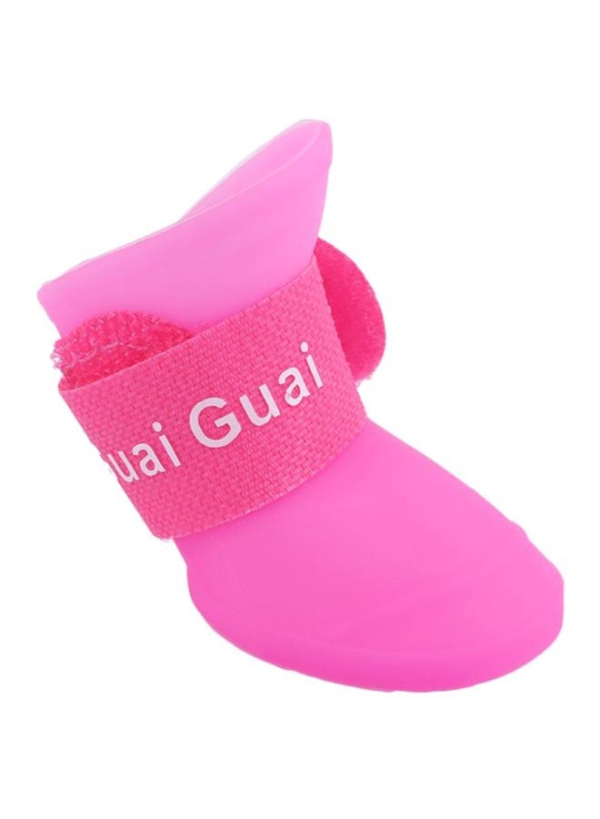 أوتاد - حذاء بوت مقاوم للماء من 4 قطع وردي/أبيض M - Image 1