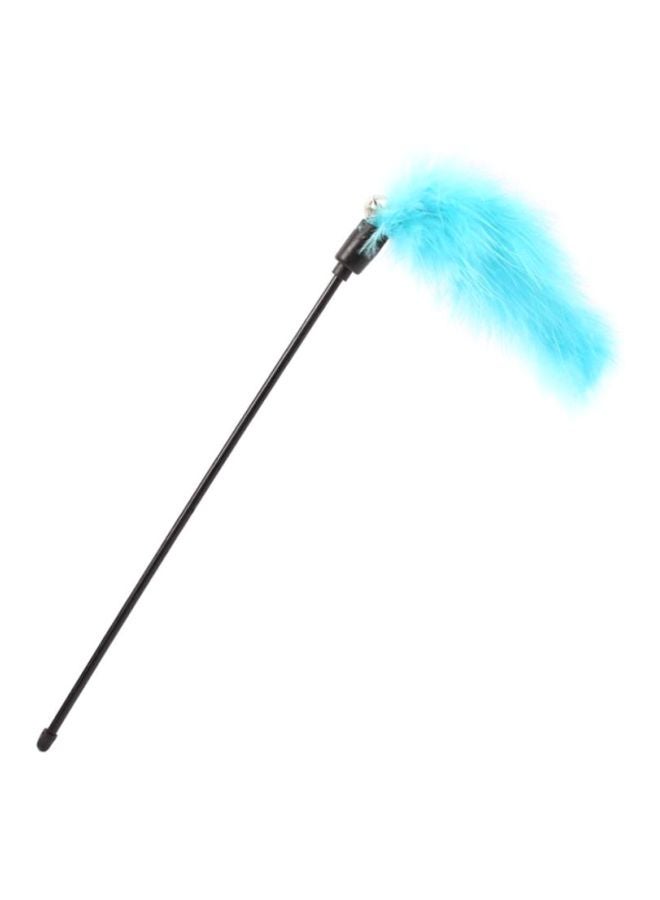 بيوينتي ريشة الشريط البلاستيكي لمداعبة القطط الأسود / الأزرق