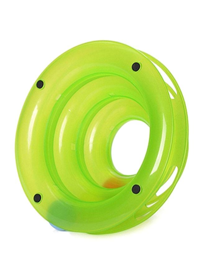 بيوينتي لعبة بتصميم طبق على شكل برج من ثلاثة مستويات مناسبة لتسلية الحيوانات الأليفة كالقطط الصغيرة وتصلح للوضع على المكتب أو الرف أخضر / أحمر / أزرق - Image 3