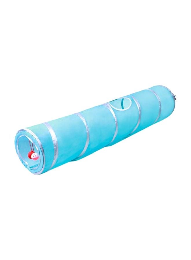 Collapsible Tunnel Toy Blue/Silver