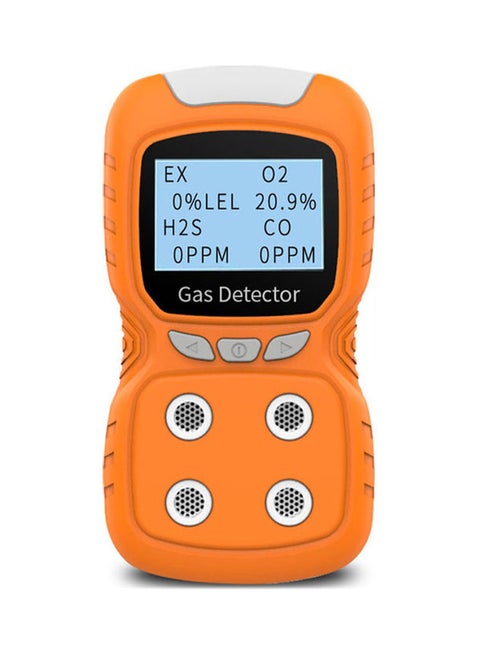 4-Gas Monitor Meter Tester Analyzer Orange 21.00x8.20x16.50cm