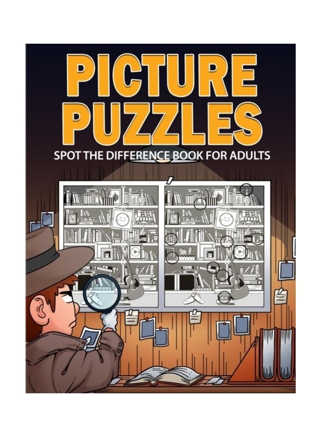 Picture Puzzles: Spot the Difference Book for Adults paperback english 