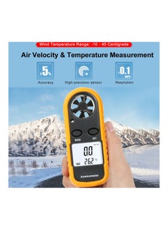 Generic Handheld Wind Speed Meter Air Flow Thermometer With LCD Backlight Multicolour 18.00*4.80*15.00cm  - Image 3