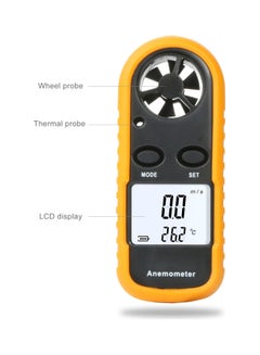 Generic Handheld Wind Speed Meter Air Flow Thermometer With LCD Backlight Multicolour 18.00*4.80*15.00cm  - Image 4