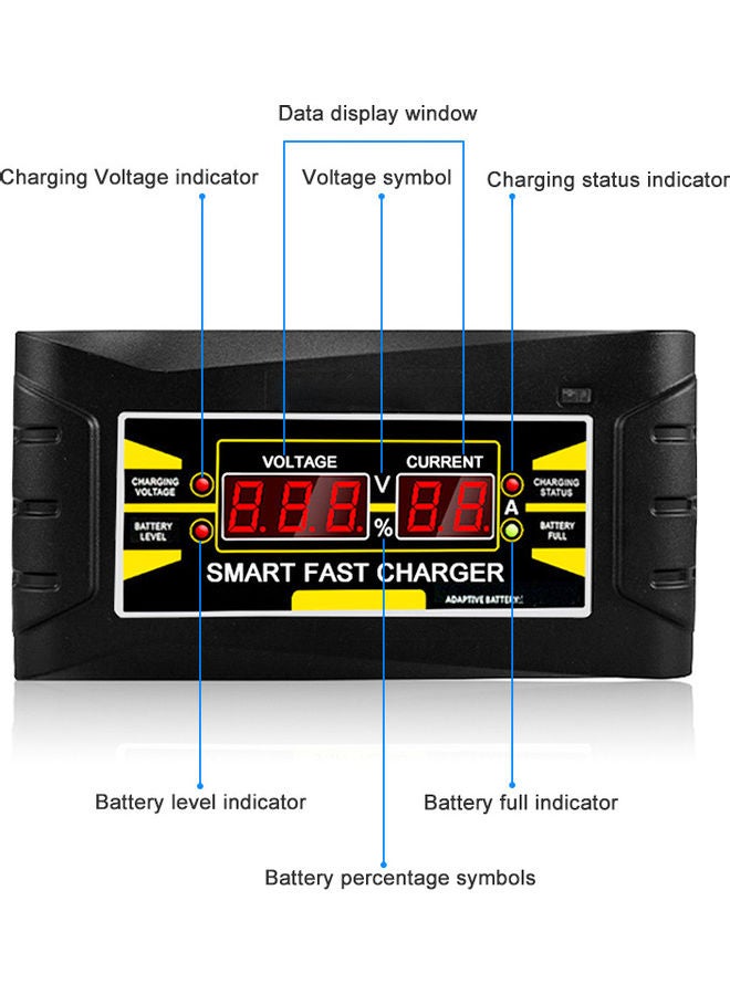Generic - Full Automatic Car Battery Charger With EU Plug - Image 1