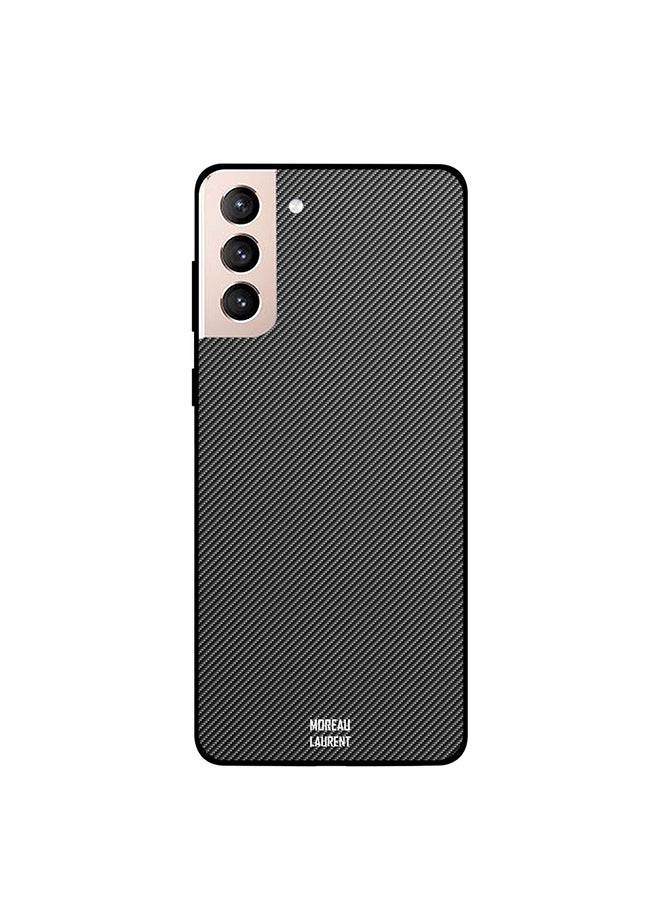 Moreau Laurent Protective Case Cover For Samsung Galaxy S21 Plus Grey/Black - Image 1