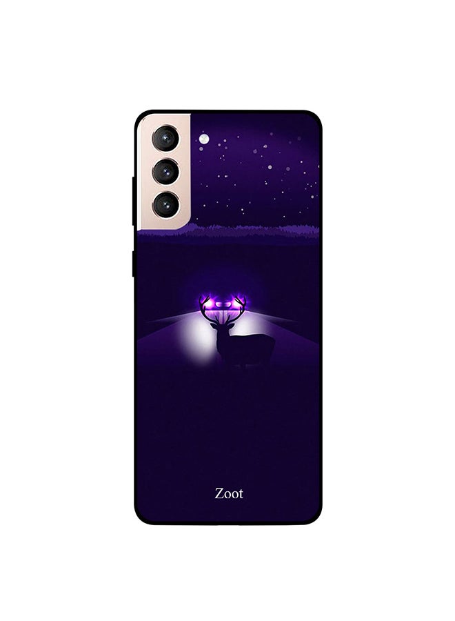 Zoot Protective Case Cover For Samsung Galaxy S21+ Deer In Front Of Car Light - Image 1