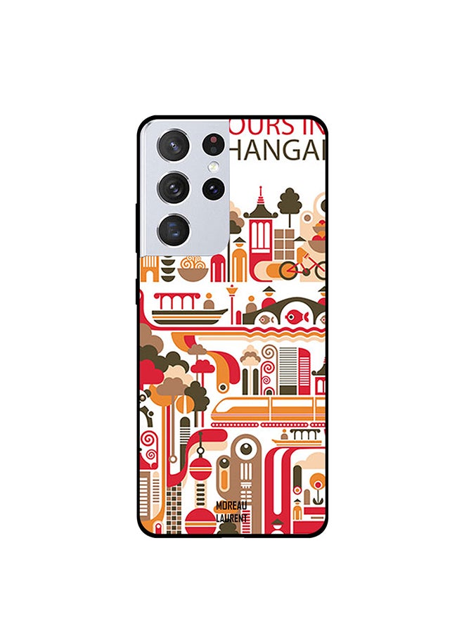 Protective Printed Case Cover For Samsung Galaxy S21 Ultra 24 Hours In Shanghai